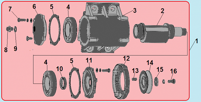 3 ВИБРАТОР - СЦЕПЛЕНИЕ -ПОДШИПНИКИ ВИБРОПЛИТА CHAMPION PC9750FT