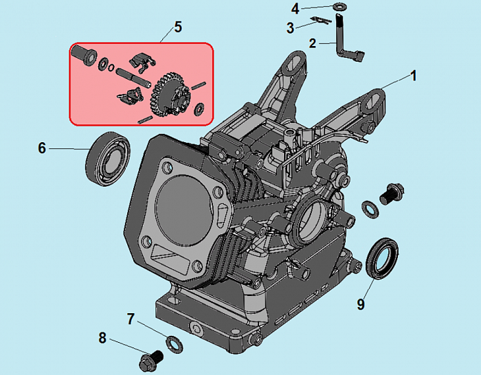 6 ЦИЛИНДР - МАГНЕТО КУЛЬТИВАТОР CHAMPION BC8716