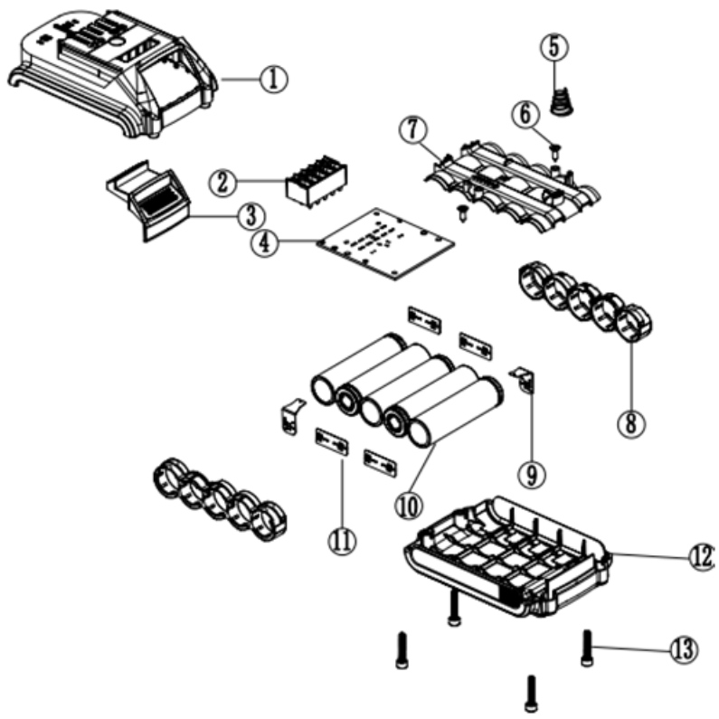 Аккумуляторная батарея Li-Ion, 18 В, M2 АКБ-18-Ли 15М2
